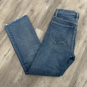 Madewell Jeans Womens Sz 24 Cali Demi-Boot Mid Rise Blue Denim Stretch